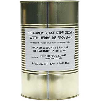 French Oil Cured Black Olives Herbs de Provence | Gourmet Food Store