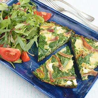 Prosciutto and Goat Cheese Frittata Recipe  | Gourmet Food Store