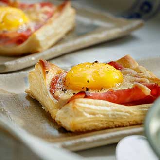 Puff Pastry Breakfast Croque Madame Recipe