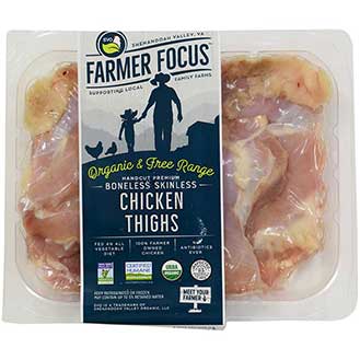 Chicken Thighs, Boneless and Skinless - Organic