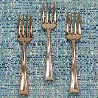 Forks - Silver Plastic