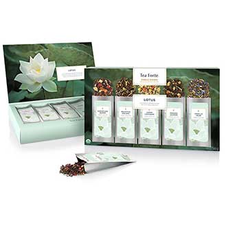 Tea Forte Lotus Loose Leaf Tea Single Steeps
