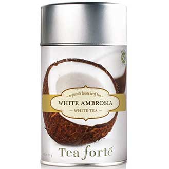 Tea Forte White Ambrosia White Tea - Loose Leaf Tea Canister