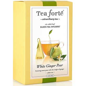 Tea Forte White Ginger Pear White Tea - Event Box, 48 Infusers