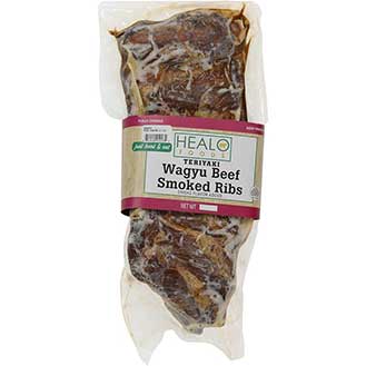 Teriyaki Wagyu Beef Smoked Ribs - Fully Cooked