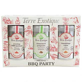BBQ Party Spice Set - Cajun, Chimichurri Pampeano and Mexican Spice Seasonings