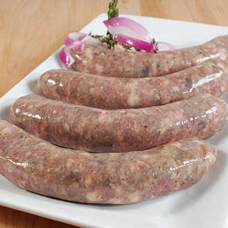 Duck and Pork Sausage with Figs