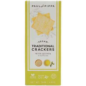 Traditional Crackers with Quinoa and Olive Oil, Vegan