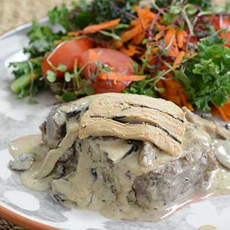 Wagyu Beef Tenderloin in Foie Gras Mushroom Sauce Recipe