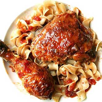 Braised Chicken With Sherry and Sherry Vinegar