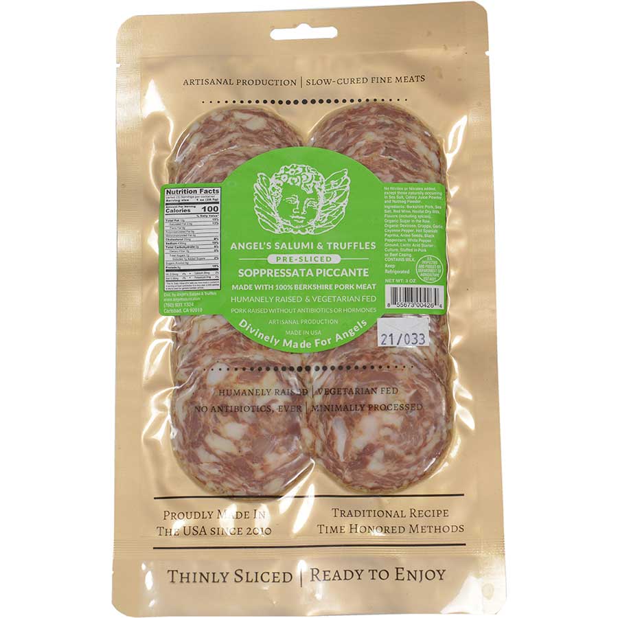 Berkshire Soppressata Piccante Spicy Salami, PreSliced Gourmet