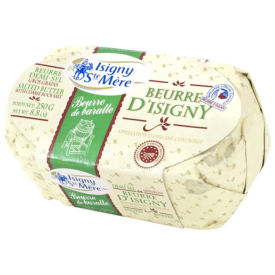 Isigny Beurre De Baratte Butter Salted By Isigny From France Buy Butters And Creams Online At Gourmet Food Store