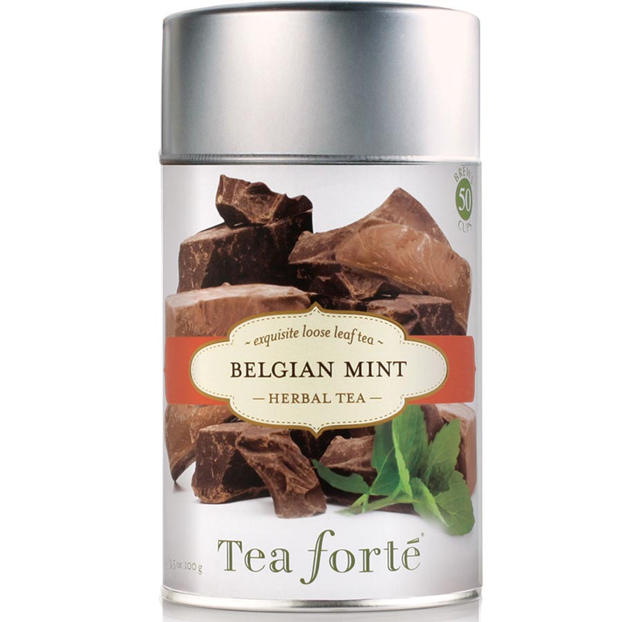 Tea Forte Belgian Chocolate Mint Tea Leaves Dessert Tea