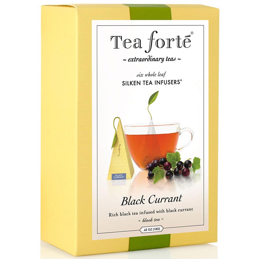 Tea Forte Black Currant Black Tea Infusers Yunnan Tea Bags