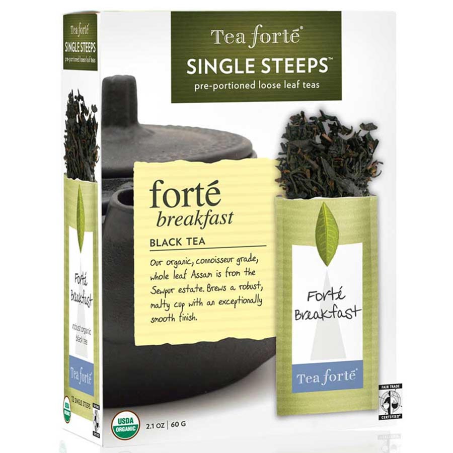 Tea Forte Breakfast Black Loose Leaf Tea Single Steeps
