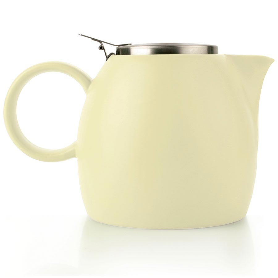 Tea Forte Pugg Ceramic Teapot Orchid White Buy at Gourmet Food Store
