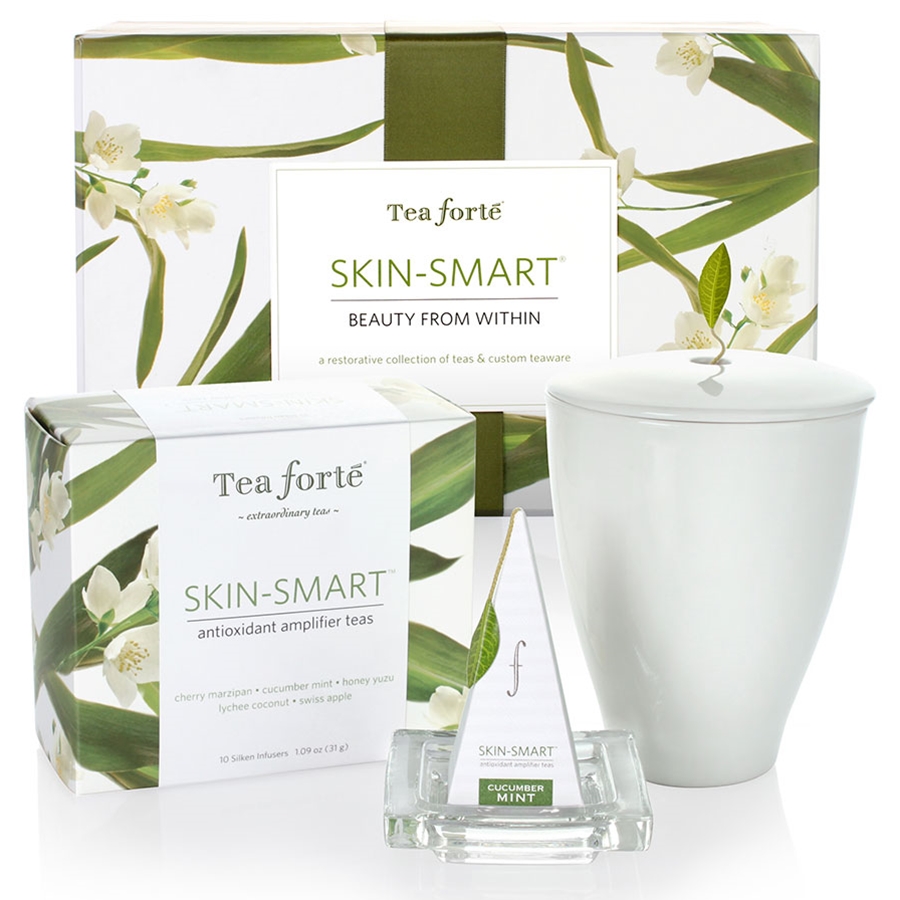 Tea Forte | Skin Smart Gift Set | Infusers | Best Tea for Skin