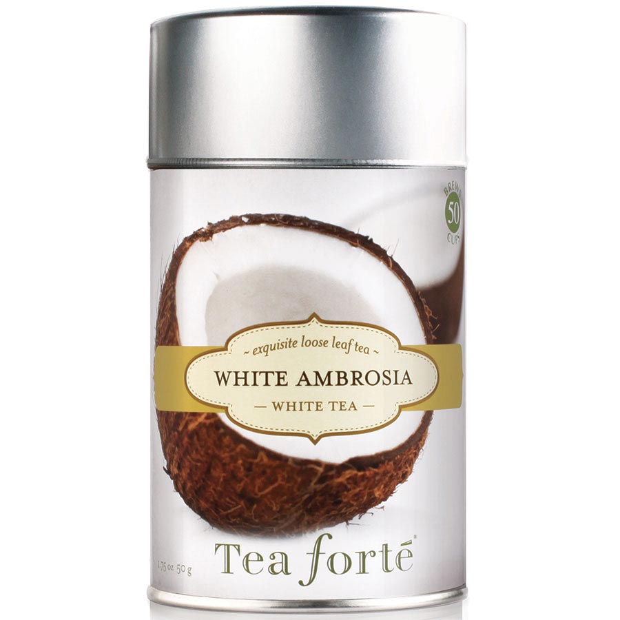 Tea Forte White Ambrosia Loose Leaf Peony Tea Leaves