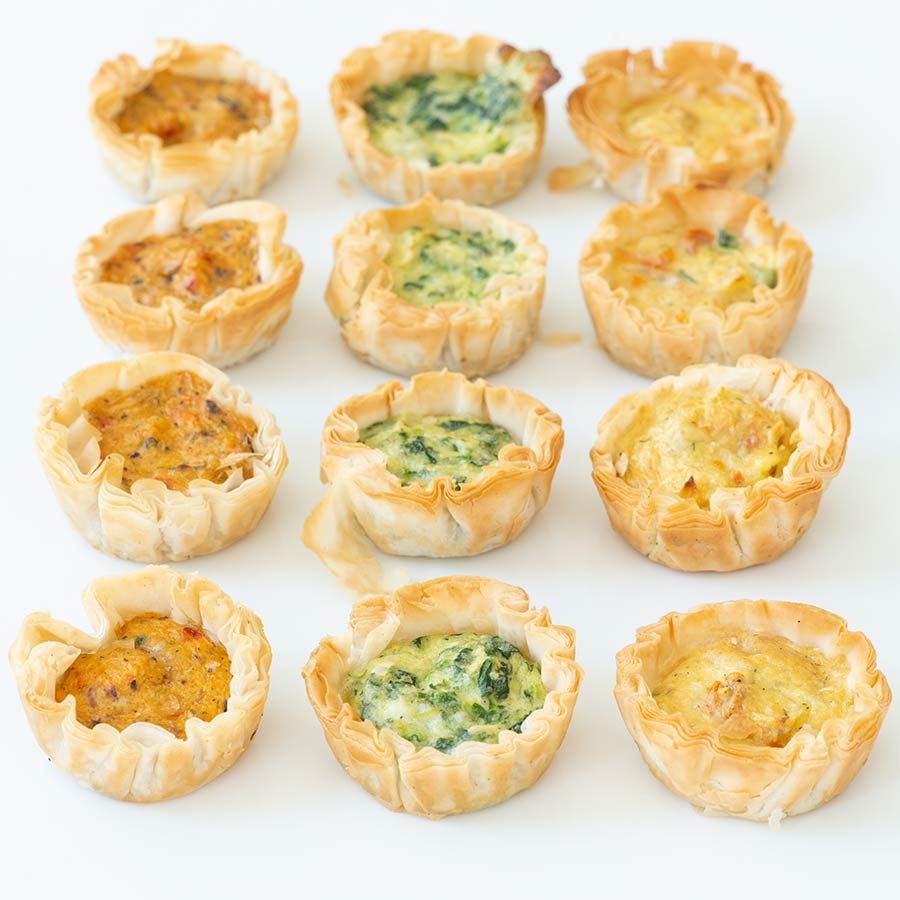 Mediterranean Mini Quiche Appetizers Gourmet Food Store