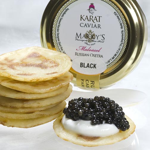 Osetra Karat Black Caviar Gift Set - Gourmet Food Store Photo [1]