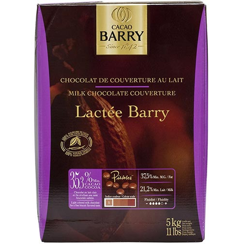 Cacao Barry Milk Chocolate - 35.3% Cacao - Lactee Barry