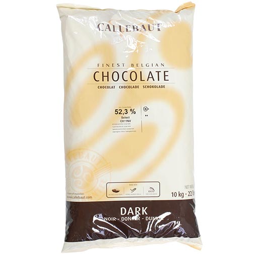 Belgian Dark Chocolate Baking Callets (Chips) - 52.3 % Photo [1]