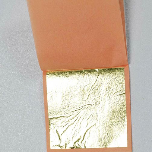Decorating Gold Leaf Sheets - 3 3/8 inch, Edible Photo [1]