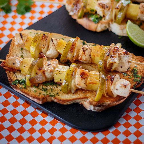 Grilled Chicken Pineapple Kebabs Recipe Photo [1]