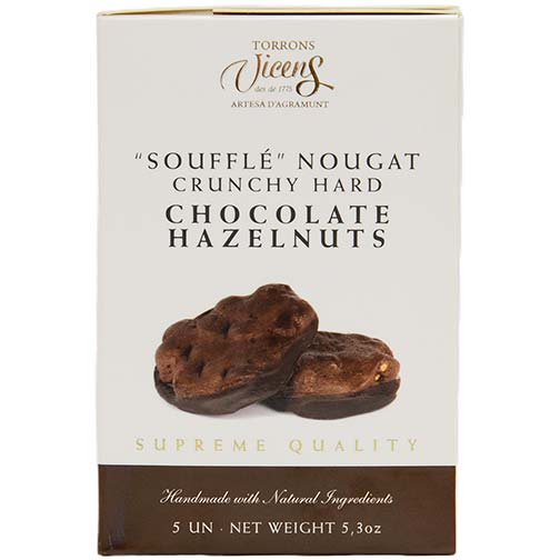 Hazelnut Souffle Turron - Crunchy Hard Chocolate and Hazelnut Nougat Photo [1]