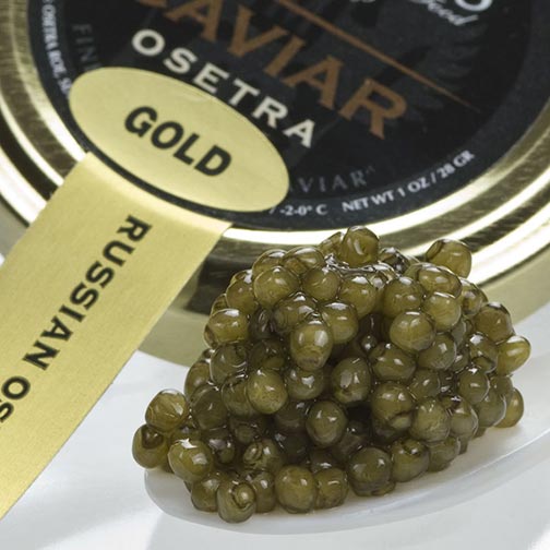 Osetra Golden Imperial Caviar - Malossol, Farm Raised