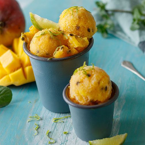 Passion Fruit and Mango Sorbet Recipe