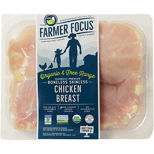 Chicken Breast, Boneless and Skinless - Organic