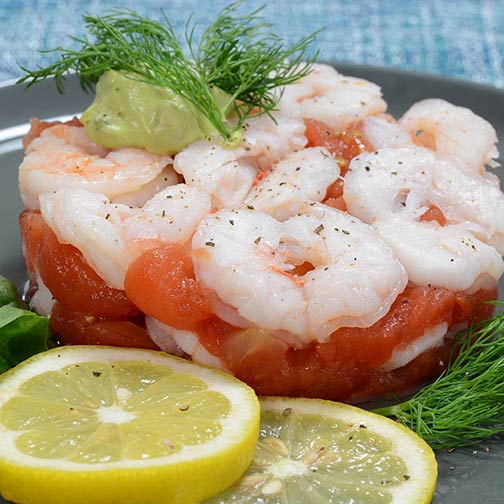 Shrimp and Tomato Compote Appetizer Recipe