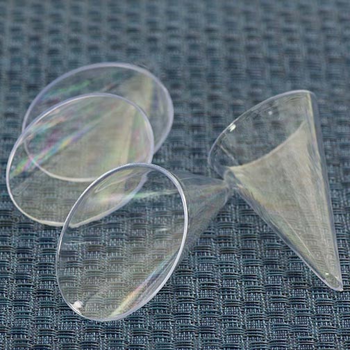 Transparent Cristal Clear Cones Photo [1]