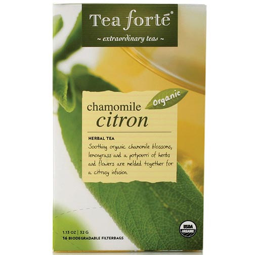 Tea Forte Chamomile Citron Herbal Tea - 16 Filterbags Photo [1]