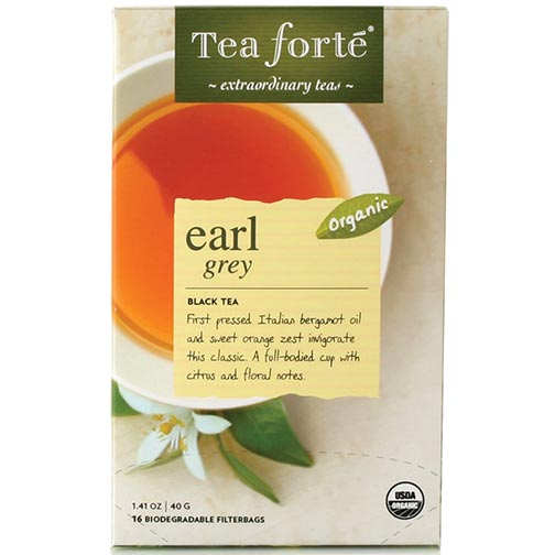 Tea Forte Earl Grey Black Tea - 16 Filterbags Photo [1]
