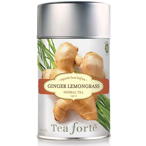 Tea Forte Organic Ginger Lemongrass Herbal Tea Loose Tea Leaves