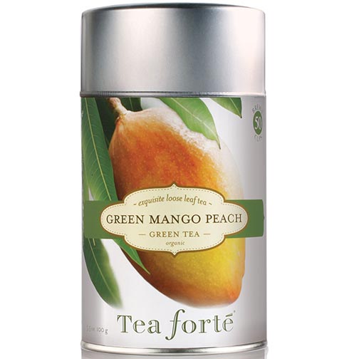 Tea Forte Green Mango Peach Green Tea - Loose Leaf Tea Canister