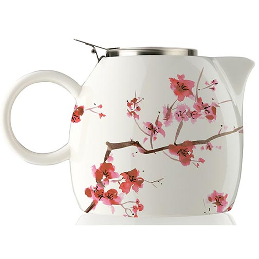 Tea Forte PUGG Ceramic Teapot - Cherry Blossoms