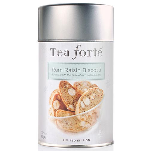 Tea Forte Rum Raisin Biscotti Black Tea - Loose Leaf Tea