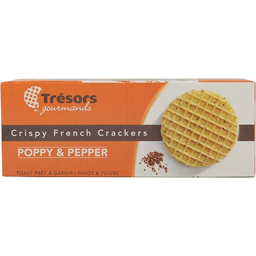 French Crispy Waffle Crackers with Poppy and Pepper Photo [1]