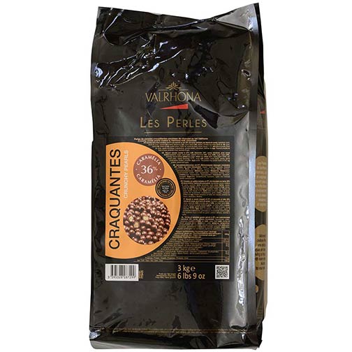 Valrhona crunchy Milk Chocolate Pearls,