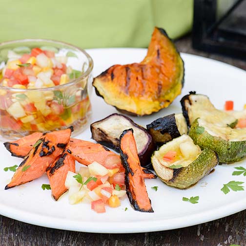 Veggies On The Grill With Pinneaple Creole Sauce Recipe Photo [1]