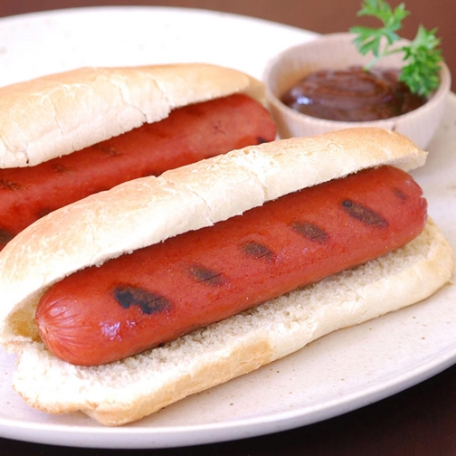Wagyu Beef Hot Dogs, Skinless, 6 Inch Photo [1]