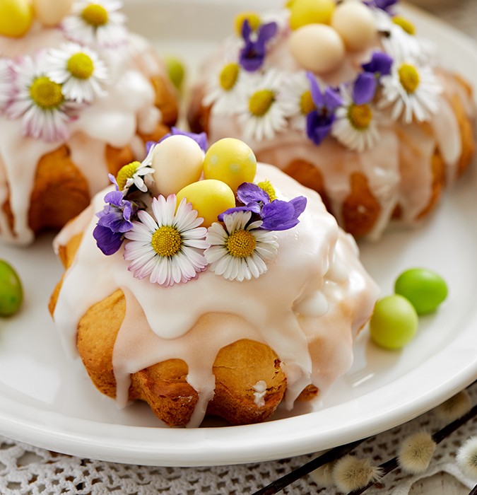 easter marzipan egg cake