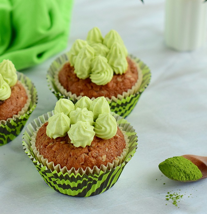 easter matcha cupcakes