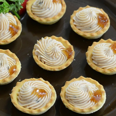 Cheese and Foie Gras Mini Tart Recipe