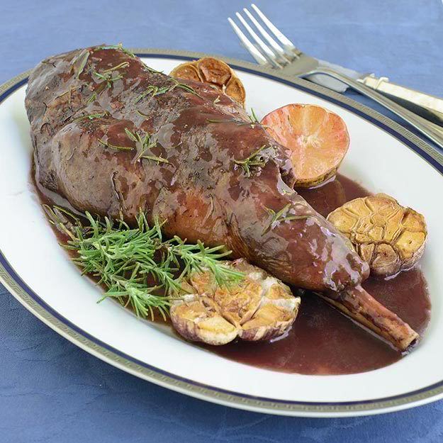 roasted lamb leg