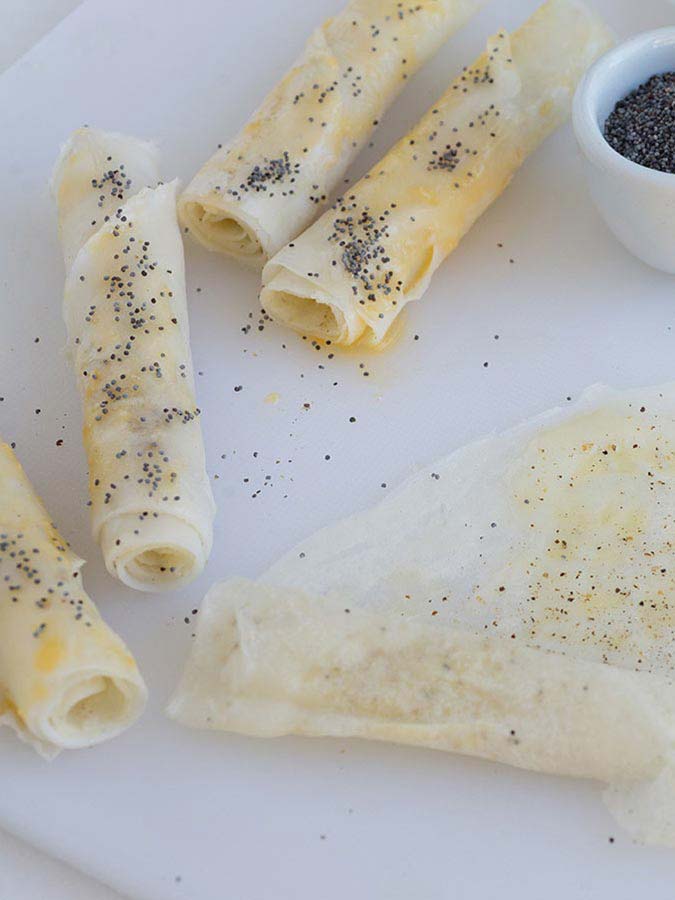 Poppy Seed Phyllo Appetizer