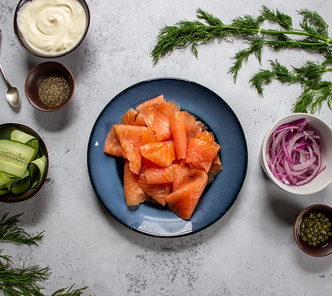 An example of serving an Atlantic salmon fillet, photo by Gourmet Food Store